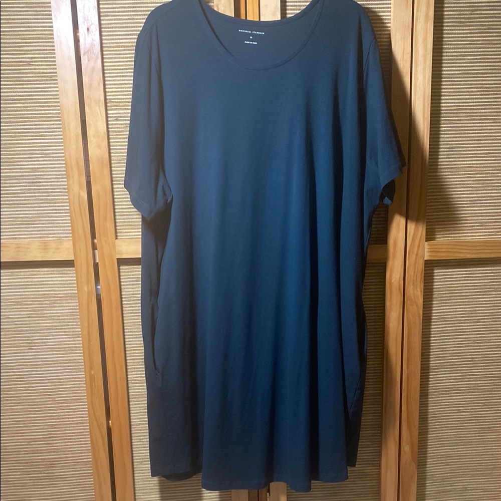 Women’s plus sized Universal Standard Ocean blue Short Sleeve Dress